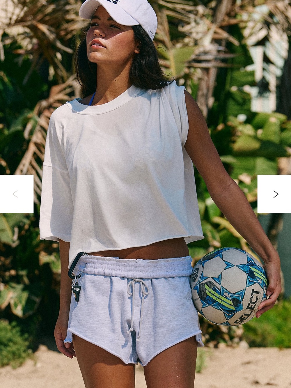 Free People White Inspire Tee